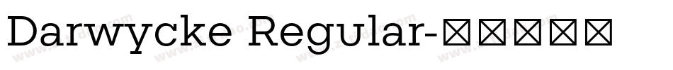 Darwycke Regular字体转换